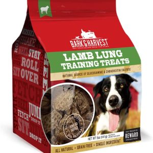 BARK AND HARVEST: Lamb Lung Training Treats, 5 oz