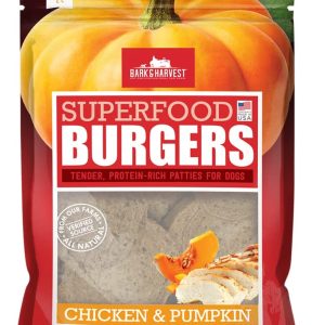 BARK AND HARVEST: Chicken & Pumpkin Superfood Burgers, 6 oz