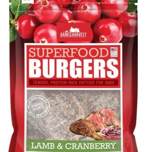BARK AND HARVEST: Superfood Burgers Lamb & Cranberry, 6 oz