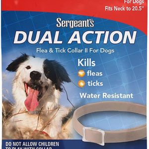 SERGEANT: Dual Action Flea & Tick Collar for Dog, 1 ea