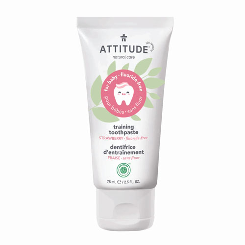 ATTITUDE: Strawberry Training Toothpaste For Baby, 2.5 oz