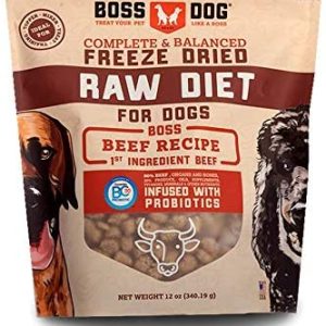 BOSS DOG BRAND INC: Beef Recipe Freeze Dried Raw Diet For Dogs, 12 oz