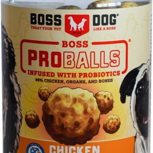 BOSS DOG BRAND INC: Proballs Chicken Meatball Freeze Dried Raw Dog Treat, 6 oz