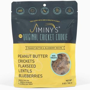 JIMINYS: Peanut Butter & Blueberry Recipe Cricket Cookie Dog Treats, 5 oz