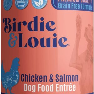 BIRDIE & LOUIE: Wet Dog Food Real Chicken and Salmon, 13 oz