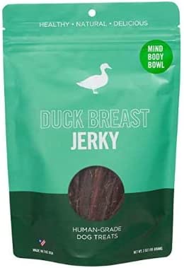 MIND BODY BOWL: Duck Breast Jerky Dog Treat, 3 oz