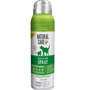 NATURAL CARE: Flea and Tick Spray For Dogs and Cats, 14 oz