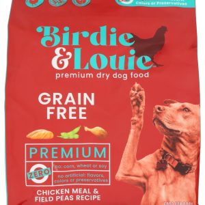 BIRDIE & LOUIE: Chicken Meal and Field Peas Recipe Dry Dog Food, 3.5 lb