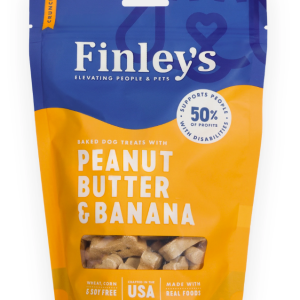 FINLEYS: Peanut Butter Banana Crunchy Dog Biscuits, 12 oz