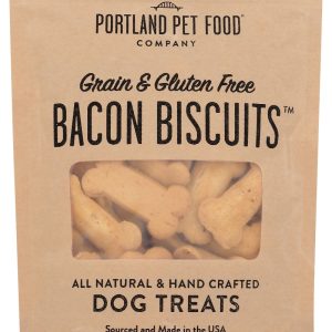 PORTLAND PET FOOD COMPANY: Grain and Gluten-Free Bacon Biscuit Dog Treats, 5 oz