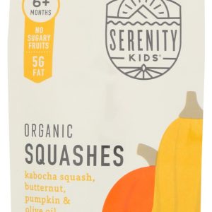 SERENITY KIDS: Organic Squashes With Organic Olive Oil, 3.5 oz