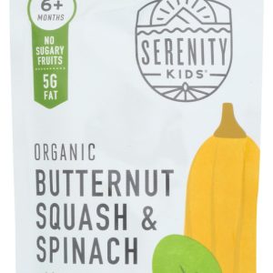 SERENITY KIDS: Organic Butternut and Spinach with Organic Olive Oil, 3.5 oz