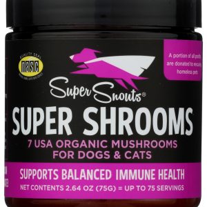 SUPER SNOUTS: Super Shrooms Pet Supplement, 2.64 oz