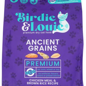 BIRDIE & LOUIE: Chicken Meal and Brown Rice Recipe Dry Cat Food, 3.5 lb