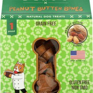 DOGGY DELIRIOUS: Peanut Butter Bones Dog Treats, 16 oz