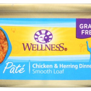 WELLNESS: Complete Health Pate Chicken and Herring Dinner Cat Food, 3 oz