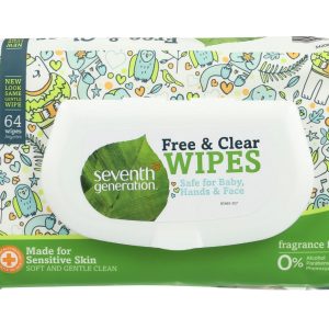 SEVENTH GENERATION: Baby Wipes Flip Top Dispenser, 64 pc