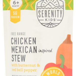 SERENITY KIDS: Chicken Mexican Stew Baby Food Pouch, 3.5 oz