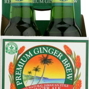 REED'S INC: Premium Ginger Brew Pack of 4 (12 oz each), 48 oz