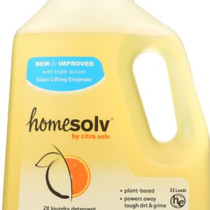 CITRA SOLV: Natural Laundry Detergent 2X Concentrate Liquid Valencia Orange, 50 oz