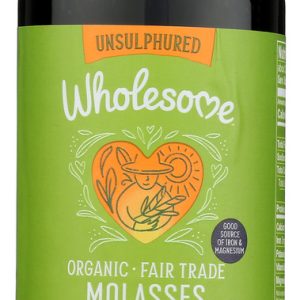 WHOLESOME SWEETENERS: Organic Molasses Unsulphured, 16 oz