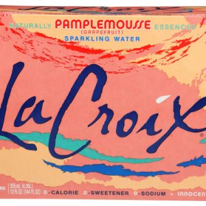 LACROIX: 100% Natural Sparkling Water Grapefruit (Pamplemousse) 12 Cans, 144 oz