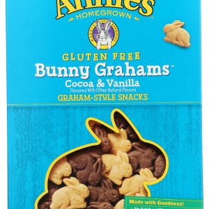 ANNIE'S HOMEGROWN: Bunny Cookies Gluten Free Cocoa and Vanilla, 6.75 oz