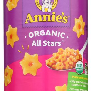 ANNIE'S HOMEGROWN: Organic All Stars Pasta in Tomato and Cheese Sauce, 15 Oz