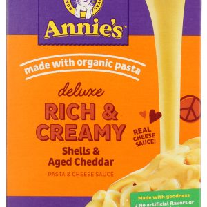 ANNIE'S HOMEGROWN: Creamy Deluxe Shells & Real Aged Cheddar Sauce, 11 Oz