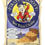 PIRATE'S BOOTY: Baked Rice and Corn Puffs Aged White Cheddar, 4 oz