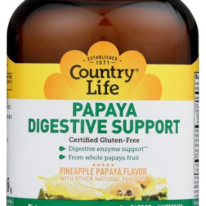 COUNTRY LIFE: Papaya Digestive Support, 200 tb