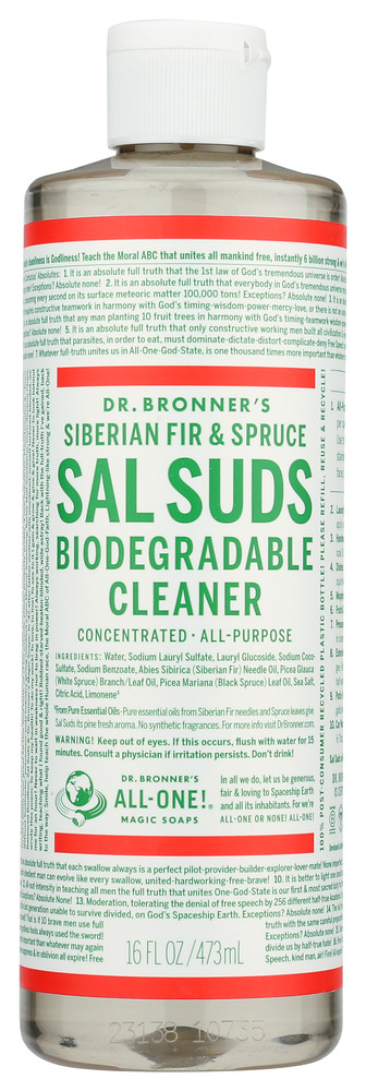 DR BRONNER: Sal Suds Cleaner Biodegradle, 16 oz
