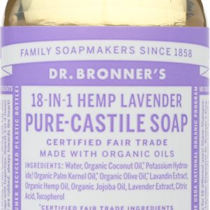 DR BRONNER'S: 18-in-1 Hemp Lavender Pure Castile Soap, 2 oz