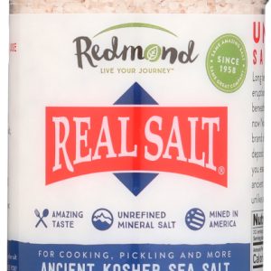 REDMOND: Real Salt Nature's First Sea Salt Shaker Kosher Salt, 10 oz