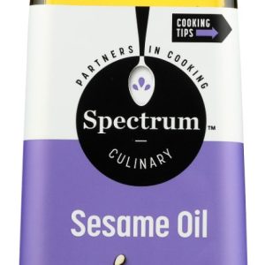 SPECTRUM NATURALS: Sesame Oil Unrefined, 16 oz