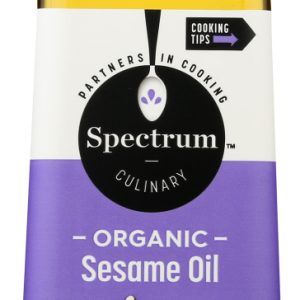 SPECTRUM NATURALS: Organic Sesame Oil Unrefined, 16 fo