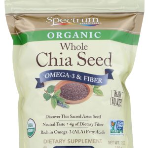 SPECTRUM NATURALS: Chia Seed Omega-3 and Fiber, 12 oz