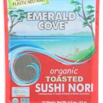 EMERALD COVE: Organic Pacific Sushi Nori 10 Sheets, 0.9 oz