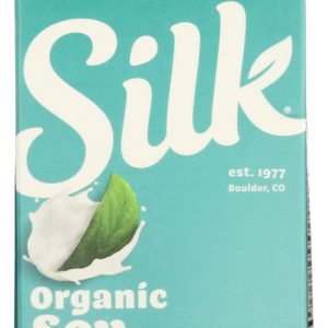 SILK: Unsweetened Organic Soymilk, 64 oz