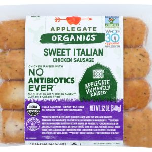 APPLEGATE: Organic Sweet Italian Sausage, 12 oz