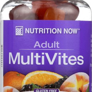 NUTRITION NOW: Multi Vites Adult Gummy Vitamins Berry Peach And Orange, 70 ct