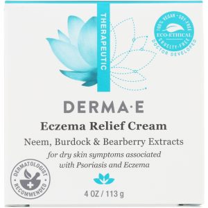 DERMA E: Psorzema Natural Relief Creme for Scaling Flaking and Itching, 4 oz