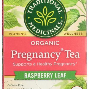 TRADITIONAL MEDICINALS: Organic Pregnancy Herbal Tea 16 Tea Bags, 0.99 oz
