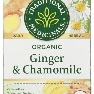 TRADITIONAL MEDICINALS: Ginger and Chamomile Tea, 16 bg
