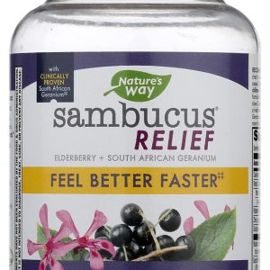 NATURE'S WAY: Sambucus Relief Gummy, 36 ea