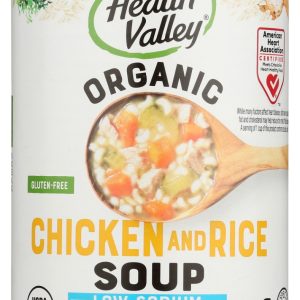 HEALTH VALLEY: Organic Chicken Rice Soup No Salt Added, 15 oz