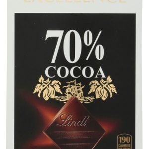 LINDT: Excellence 70% Cocoa Smooth Dark Chocolate Bar, 3.5 oz