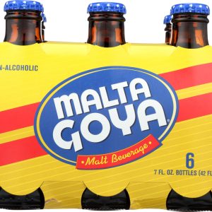 GOYA: Non Alcoholic Malt Beverage 6 Pack, 42 oz