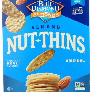 BLUE DIAMOND: Almond Nut-Thins Nut & Rice Cracker Snacks, 4.25 oz