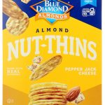 BLUE DIAMOND: Almond Nut-Thins Cracker Snacks Pepper Jack Cheese, 4.25 oz